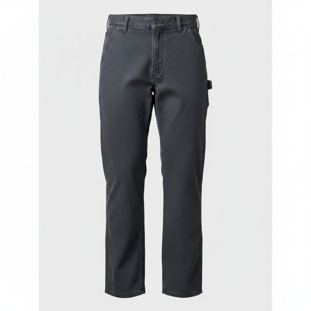 Carhartt Work Pants Womens 10 Tall Black Original Fit Utility Carpenter Canvas